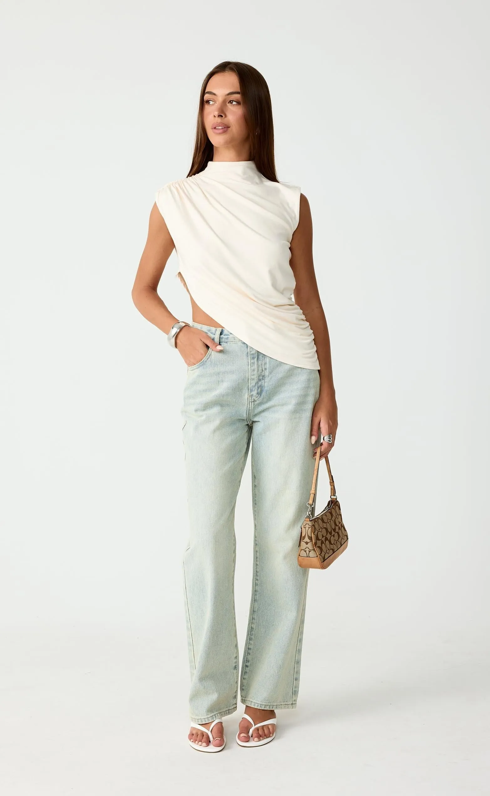 Lennox Top (Oat) sold by Charcoal Clothing product image thumbnail 3