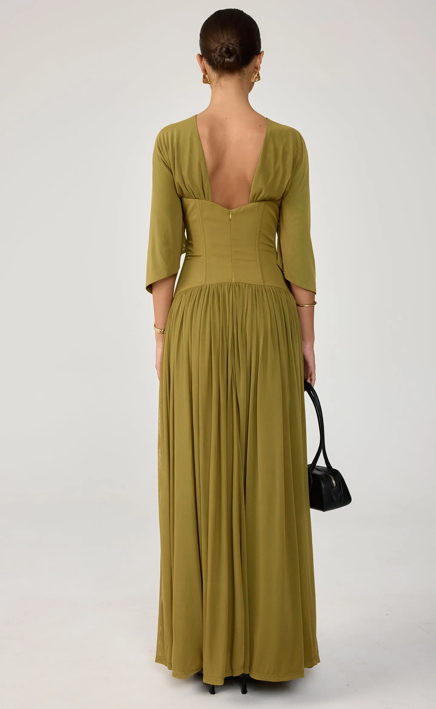 Giovanna Maxi Dress (Olive) sold by Charcoal Clothing product image thumbnail 4