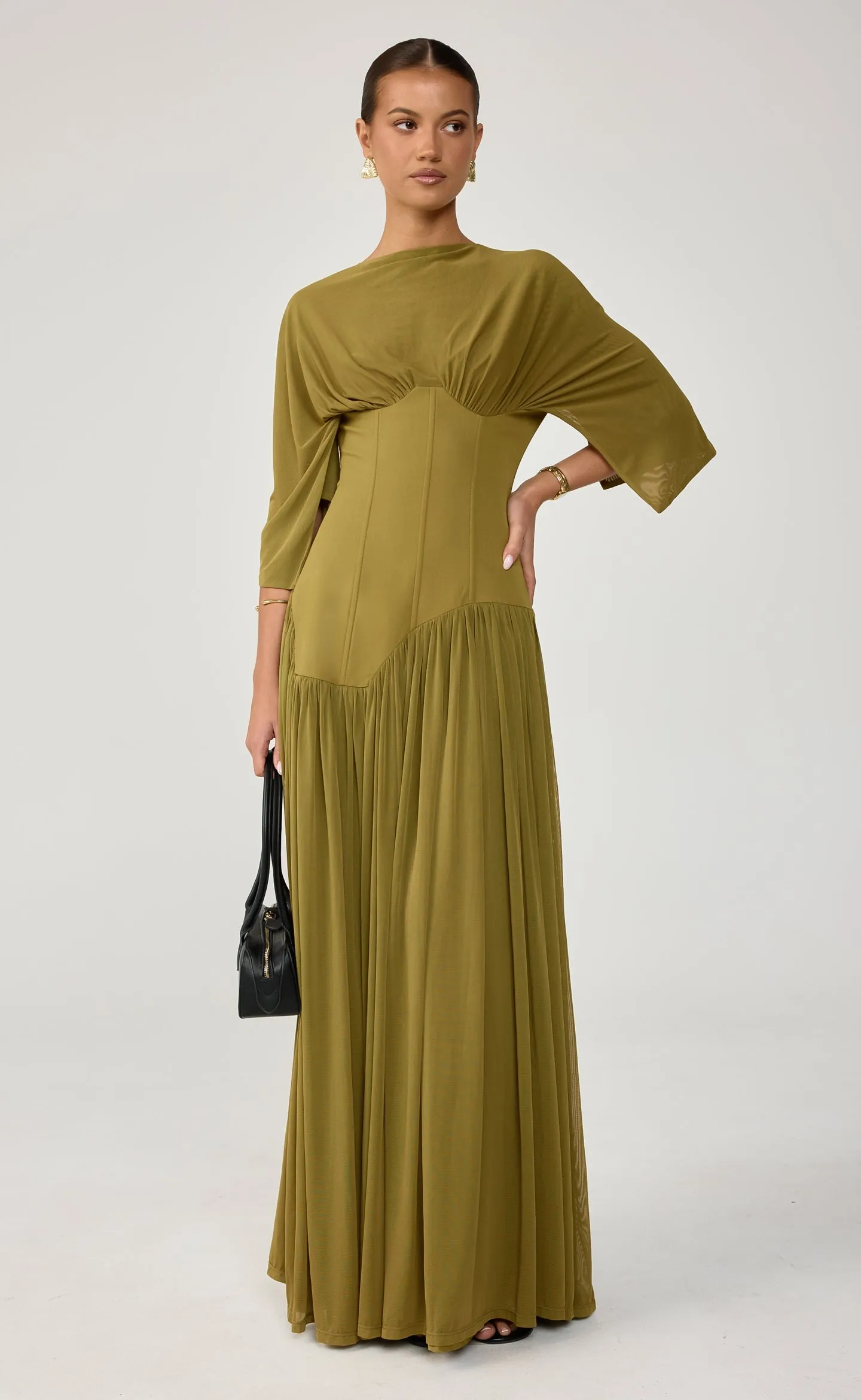Giovanna Maxi Dress (Olive) sold by Charcoal Clothing product image thumbnail 3