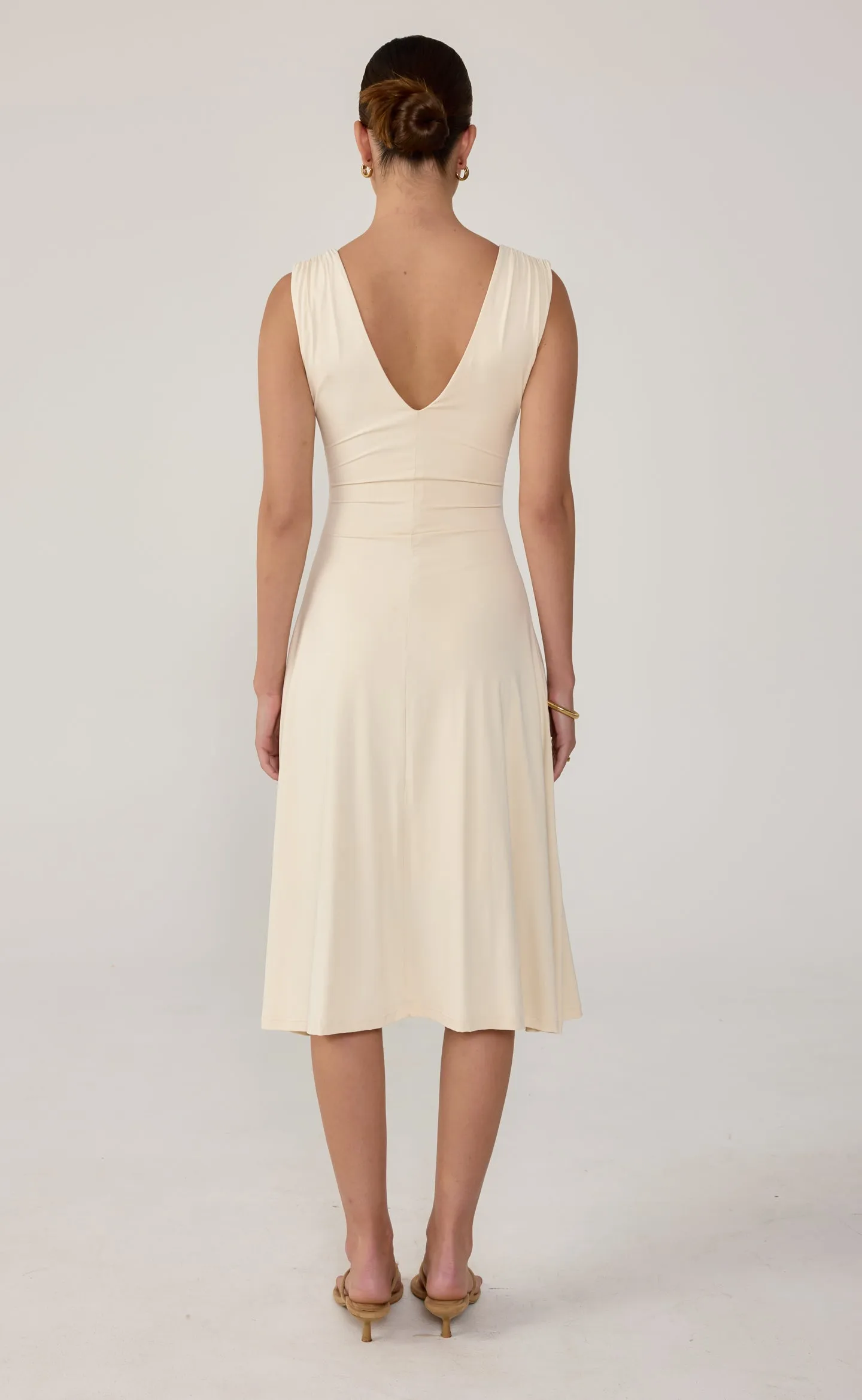 Milene Midi Dress (Oat) sold by Charcoal Clothing product image thumbnail 3