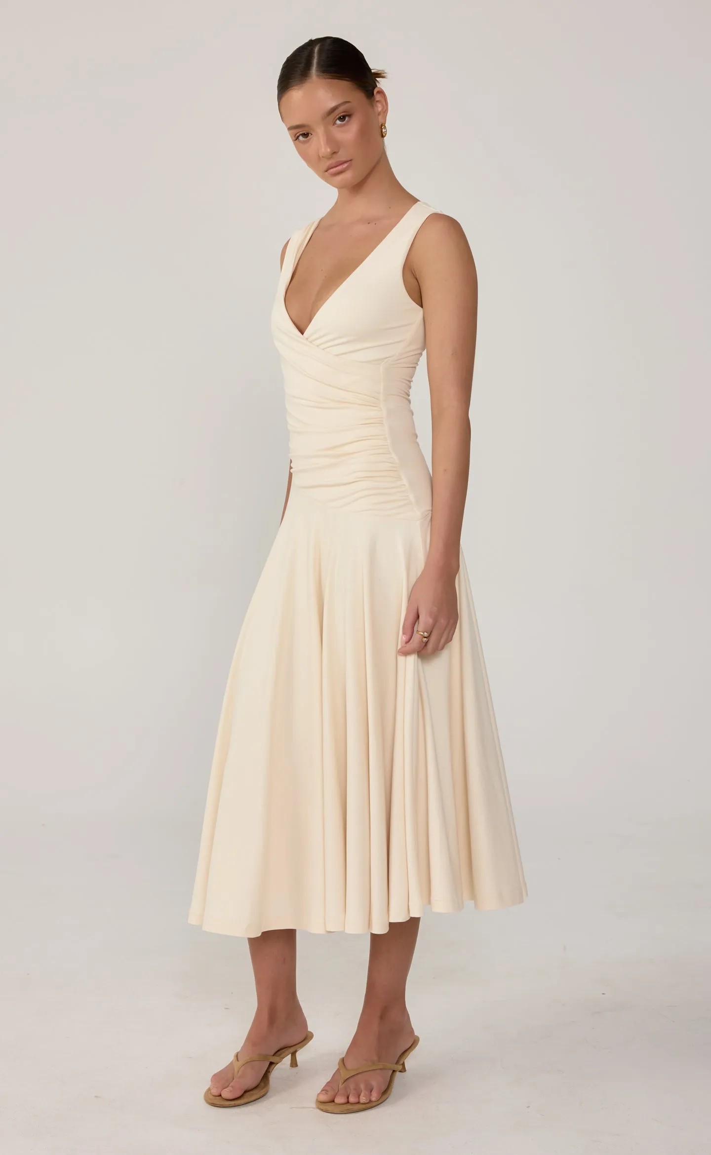 Milena Midi Dress (Oat) sold by Charcoal Clothing product image thumbnail 4