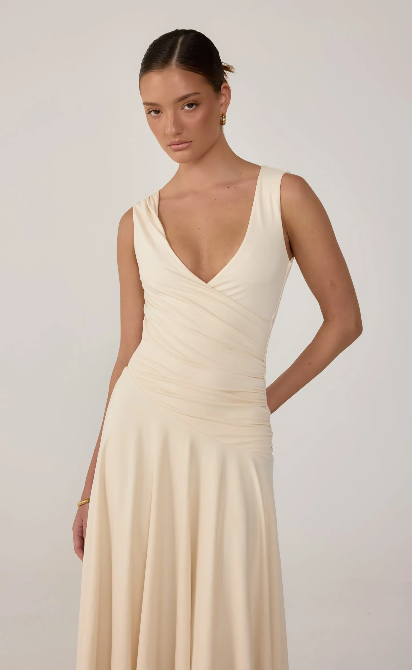 Milena Midi Dress (Oat) sold by Charcoal Clothing product image thumbnail 5