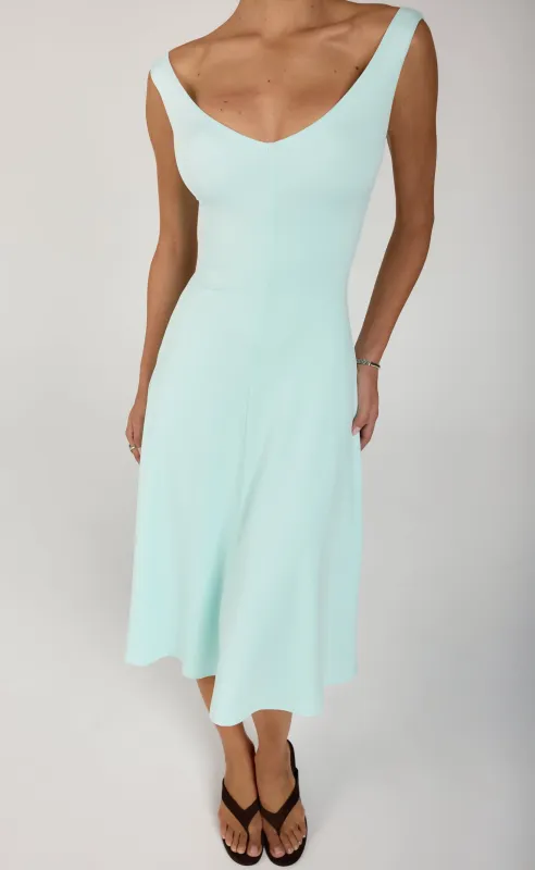 Nyra Midi Dress (Mint Sorbet) made by Charcoal Clothing