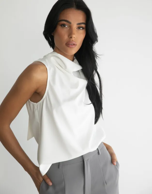 Ciana Top (White) sold by Charcoal Clothing
