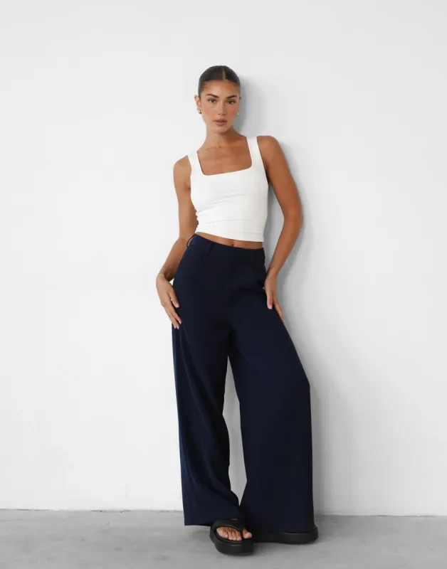 Harper Pants (Navy) sold by Charcoal Clothing