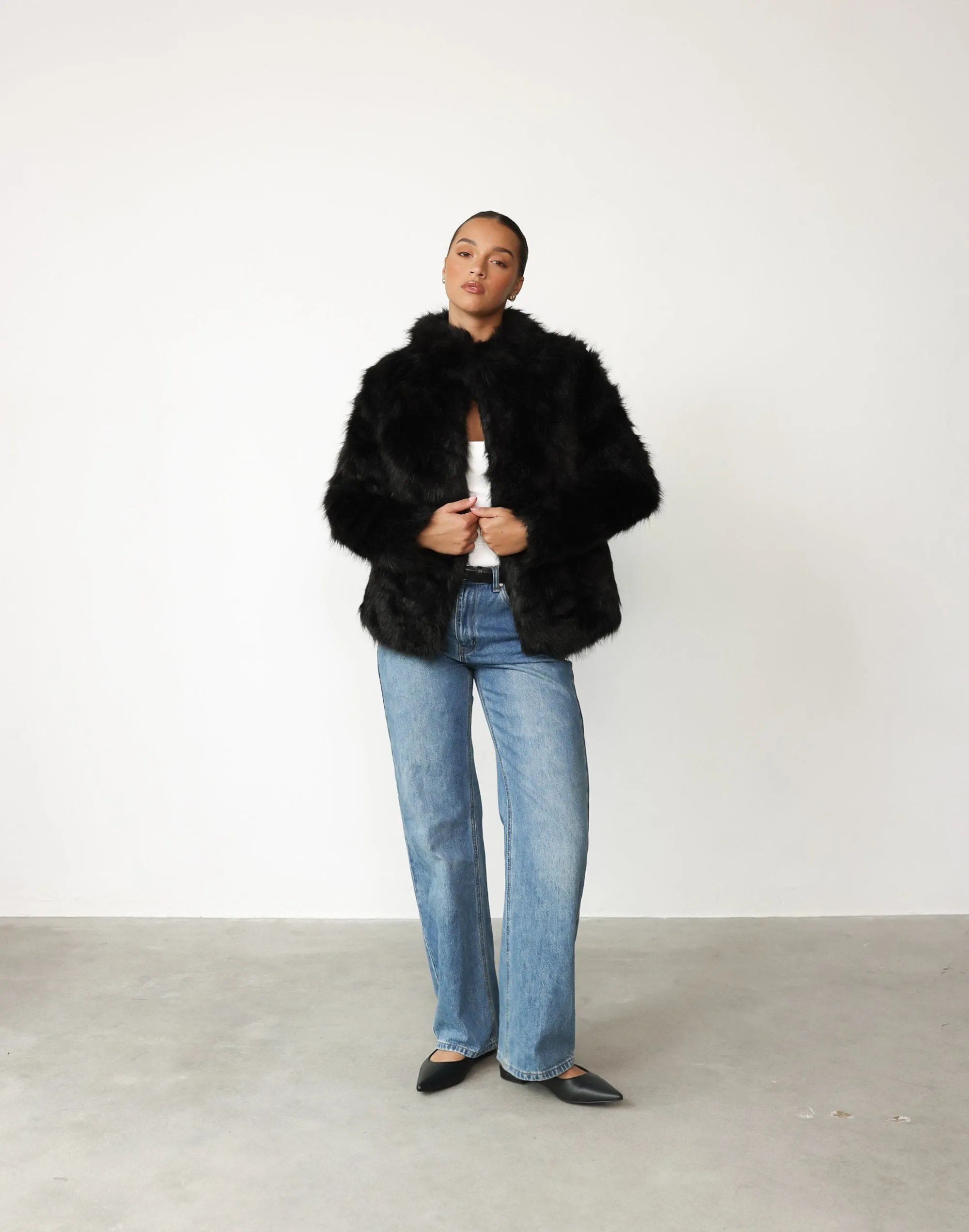 Bada Bing Faux Fur (Onyx) - By Lioness sold by Charcoal Clothing product image thumbnail 2