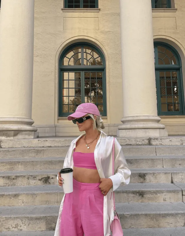 Cairo Crop Top (Pink) sold by Charcoal Clothing
