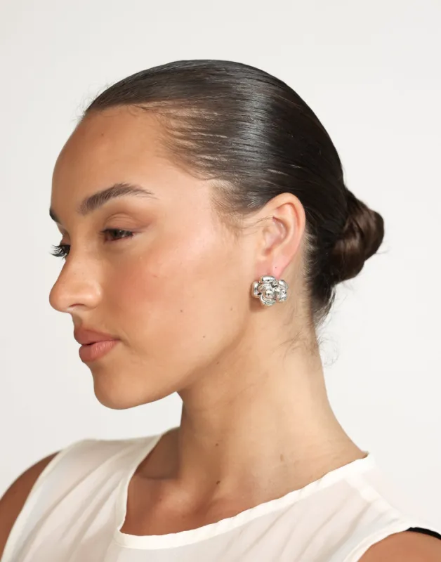Kayliana Earrings (Silver) sold by Charcoal Clothing