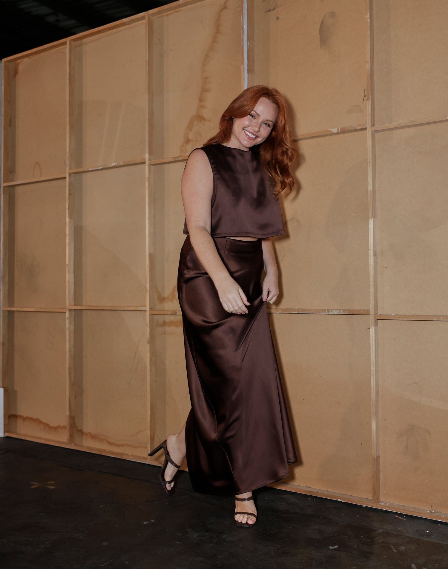 Sincerity Crop Top (Cocoa) sold by Charcoal Clothing product image thumbnail 3