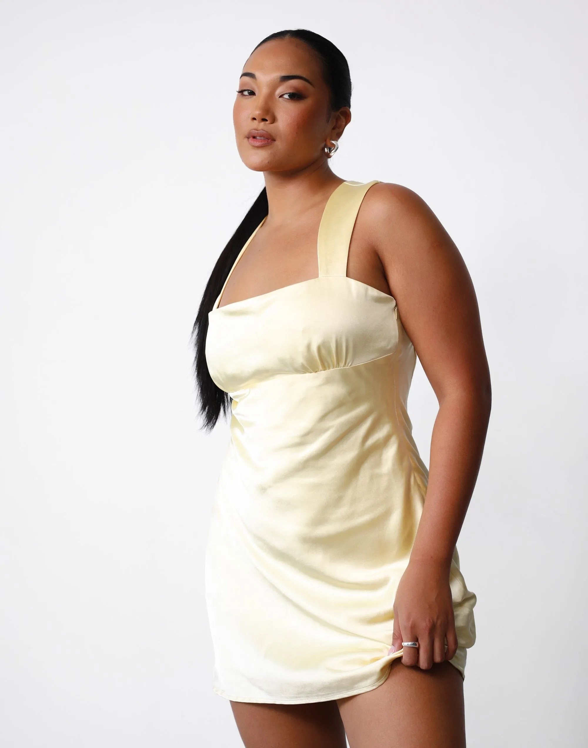Mimosa Mini Dress (Lemon) sold by Charcoal Clothing product image thumbnail 3