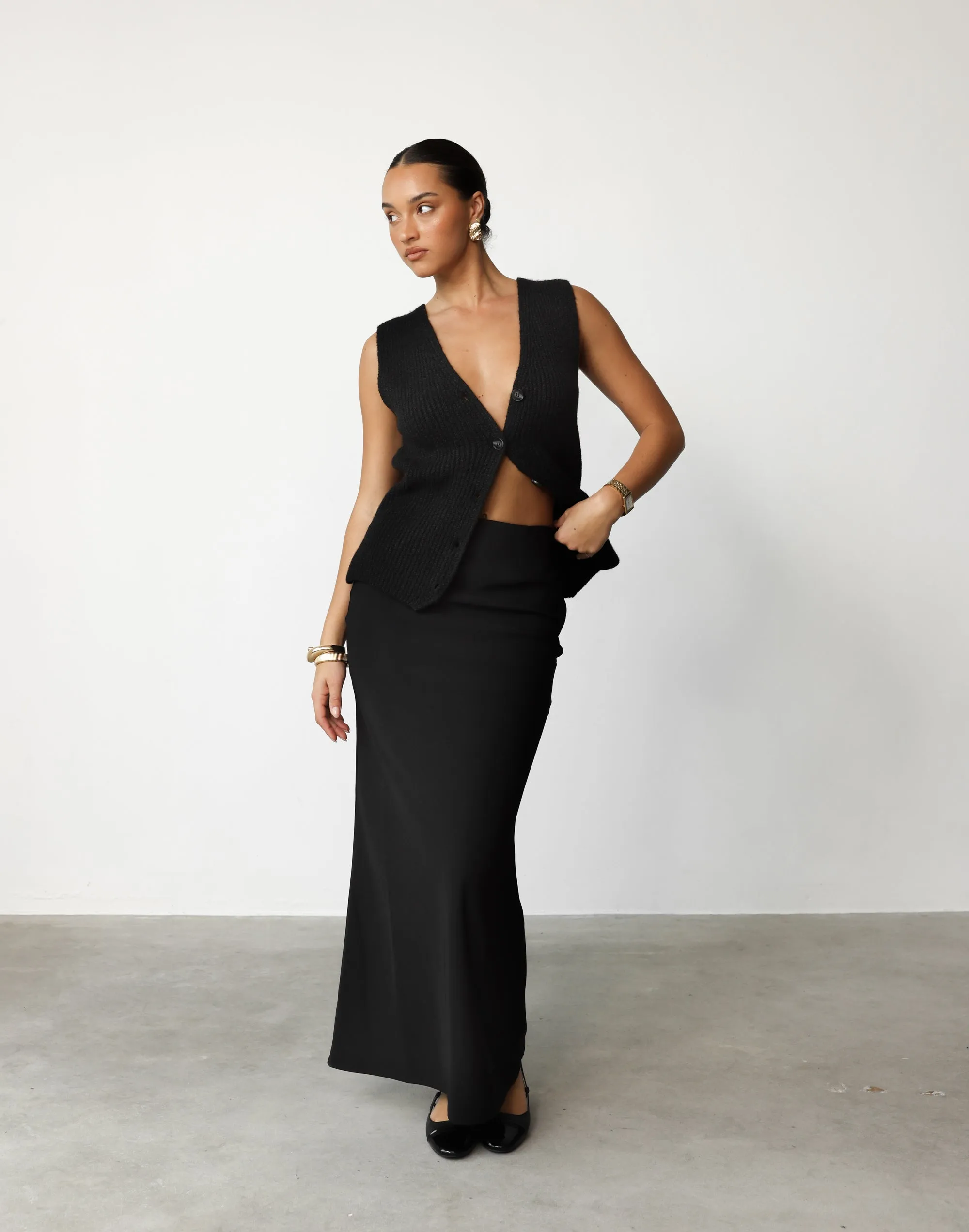 Lilou Maxi Skirt (Black) sold by Charcoal Clothing product image thumbnail 5