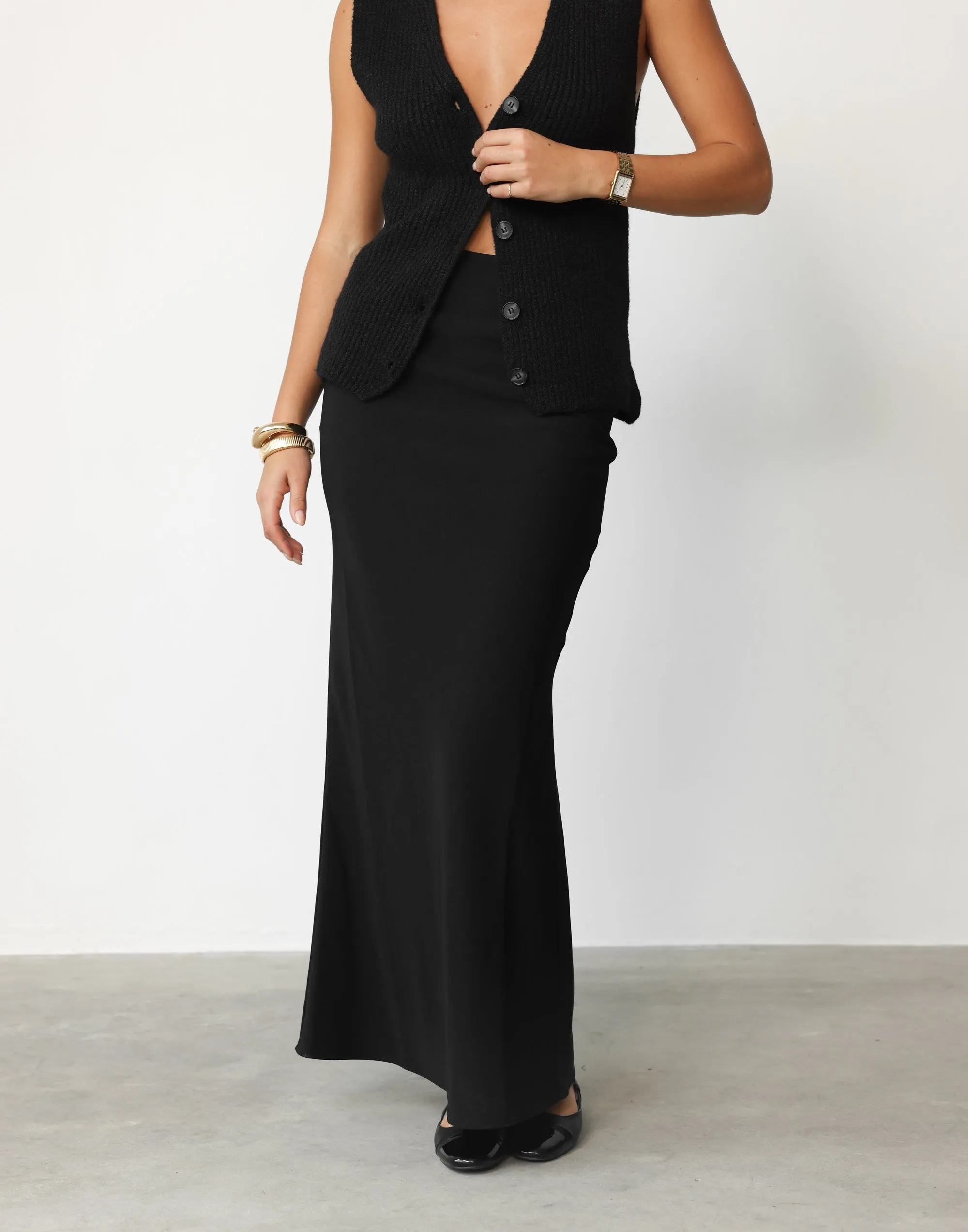 Lilou Maxi Skirt (Black) sold by Charcoal Clothing product image thumbnail 3
