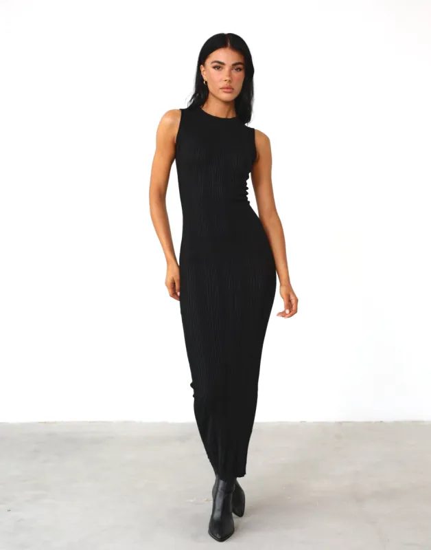 Hunter Maxi Dress (Black) sold by Charcoal Clothing