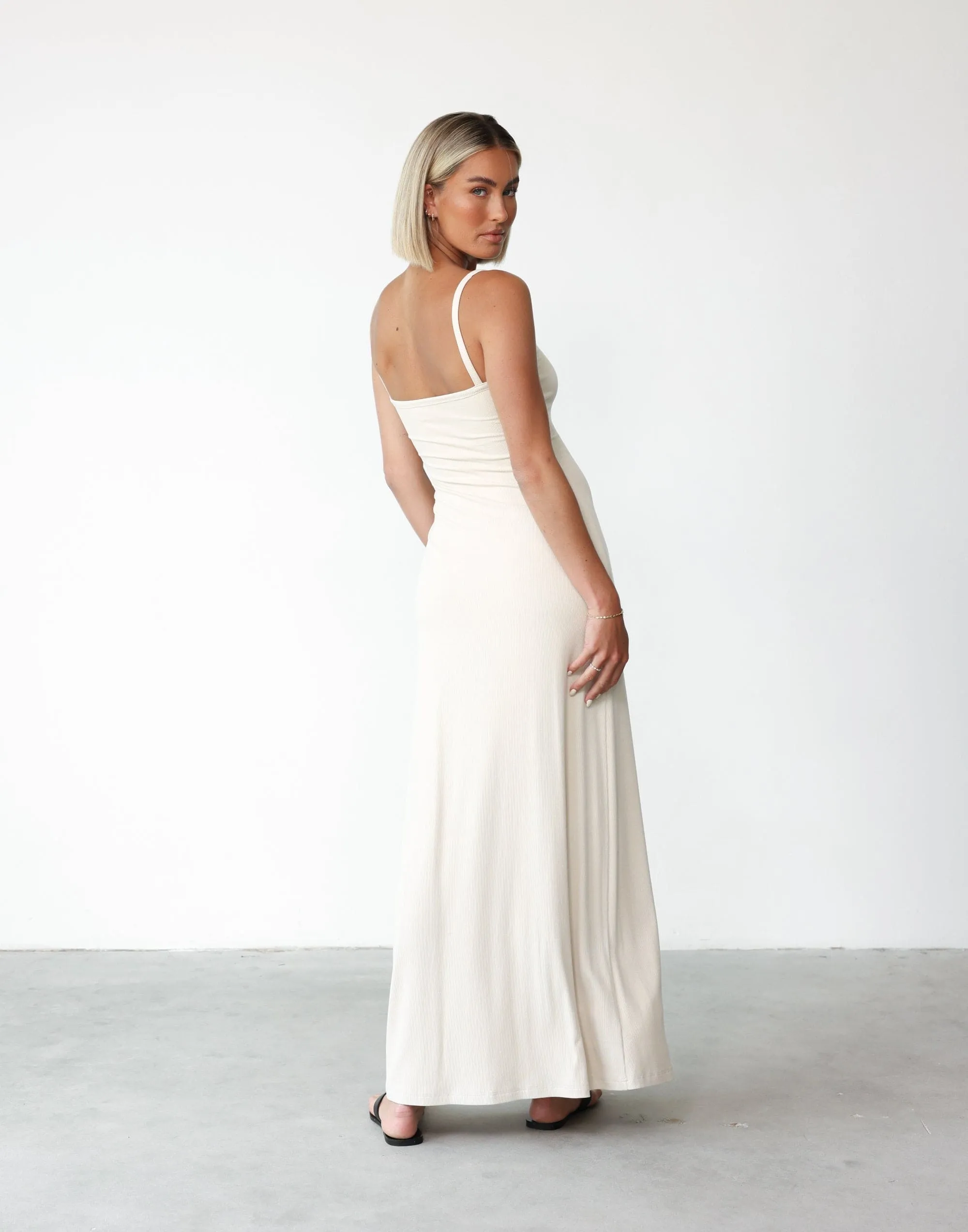 Helia Maxi Dress (Oat) sold by Charcoal Clothing product image thumbnail 3