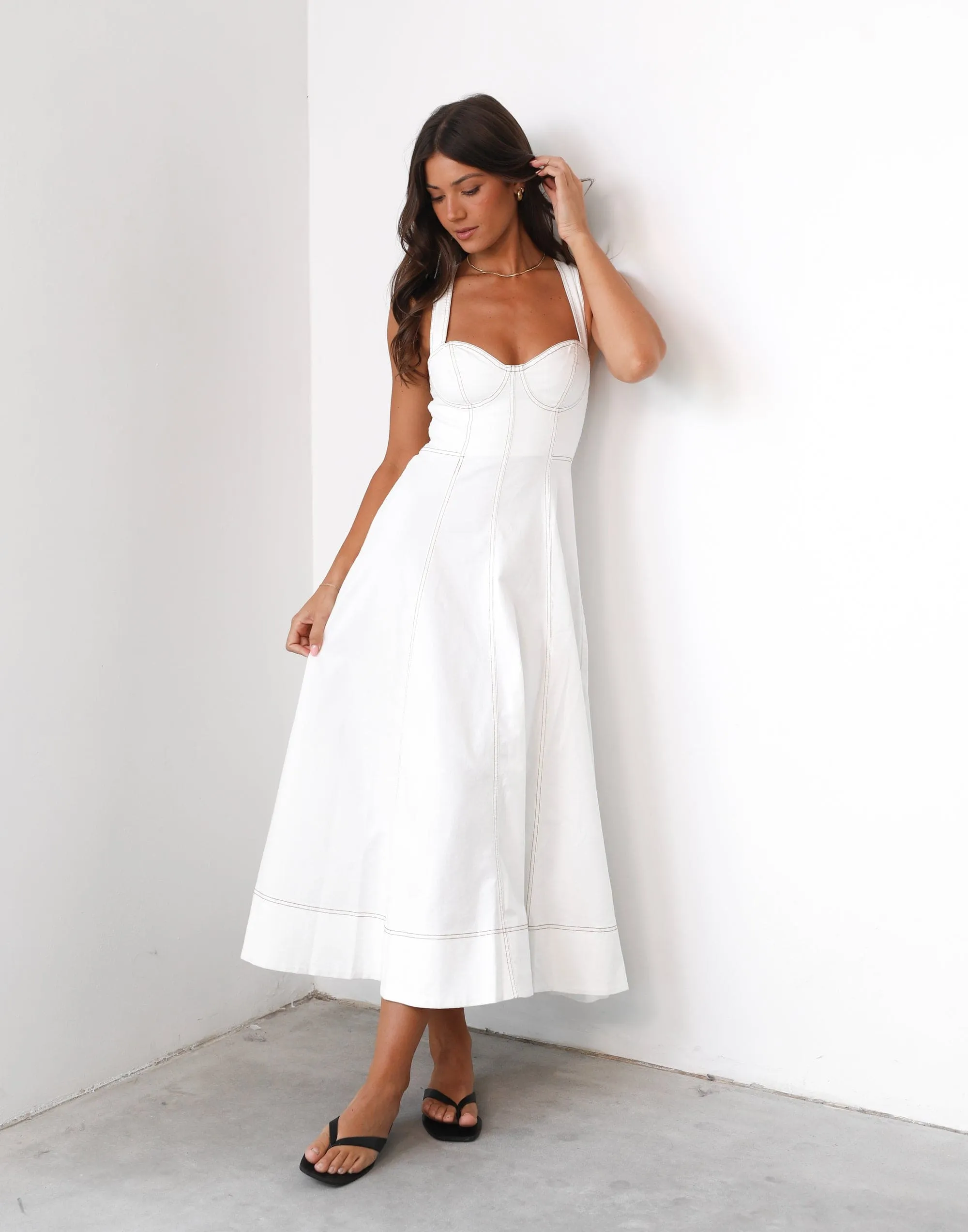 Carolina Maxi Dress (White) sold by Charcoal Clothing product image thumbnail 3