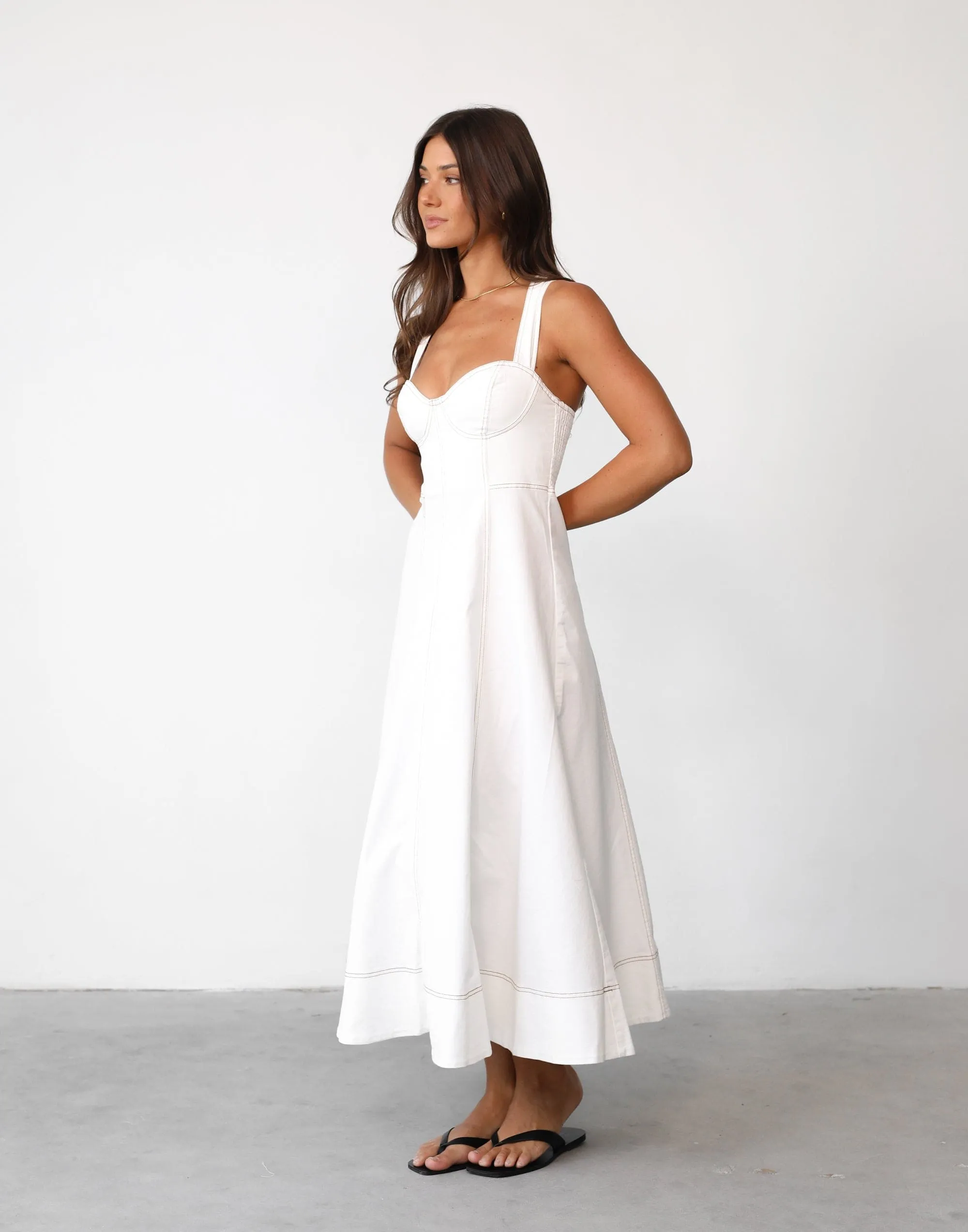Carolina Maxi Dress (White) sold by Charcoal Clothing product image thumbnail 4