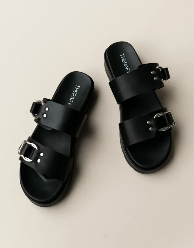 Litmus Sandals (Black) - By Therapy sold by Charcoal Clothing
