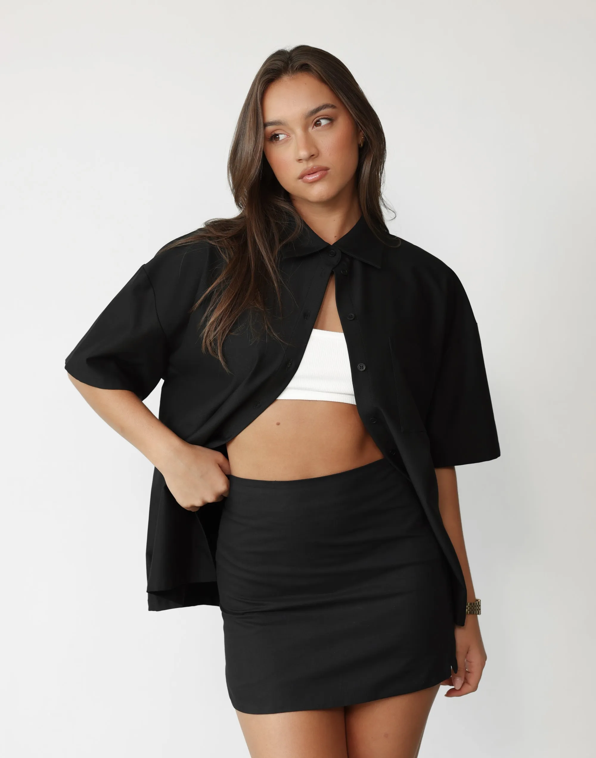 Sierra Mini Skirt (Black) sold by Charcoal Clothing product image thumbnail 2