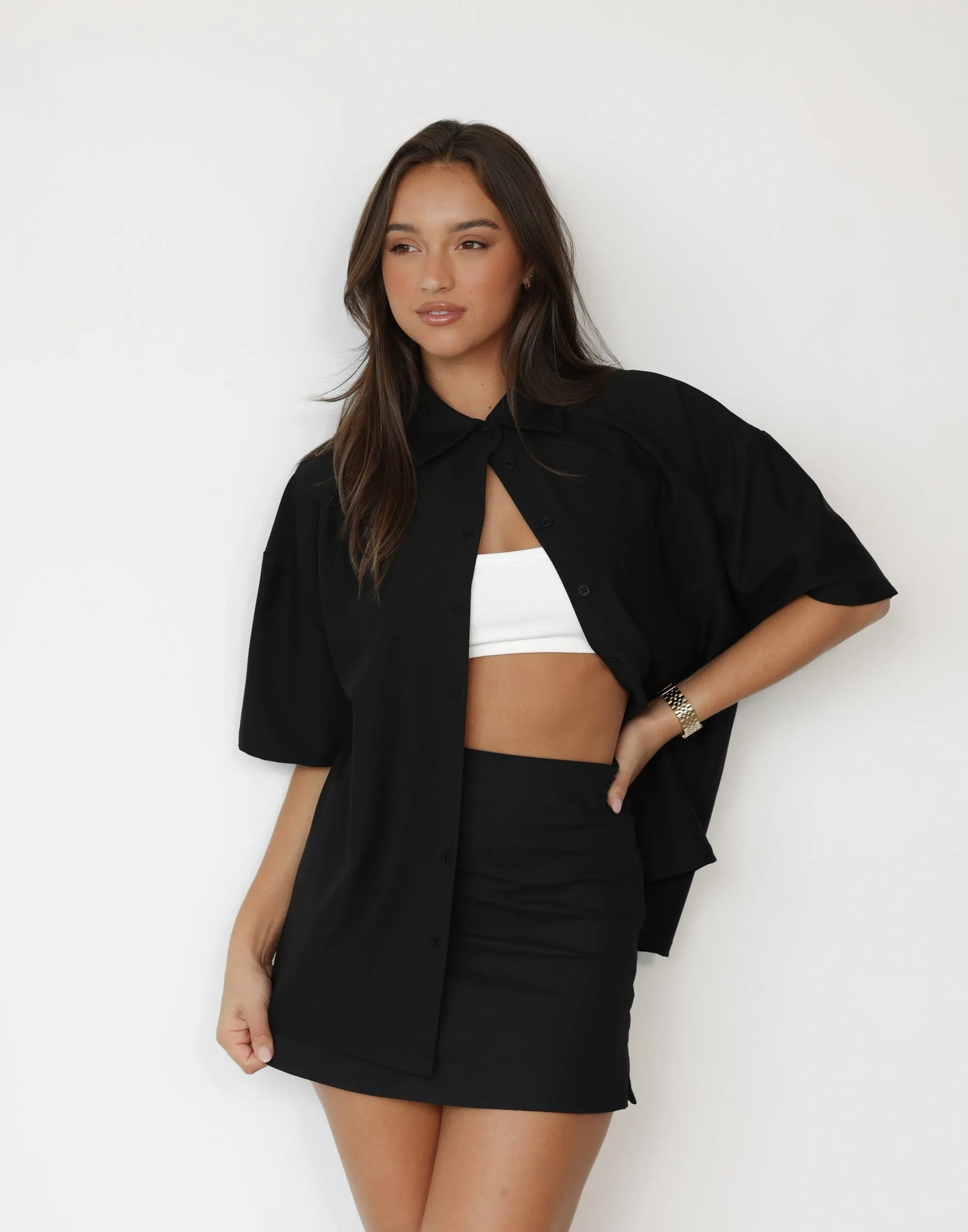 Sierra Mini Skirt (Black) sold by Charcoal Clothing product image thumbnail 3