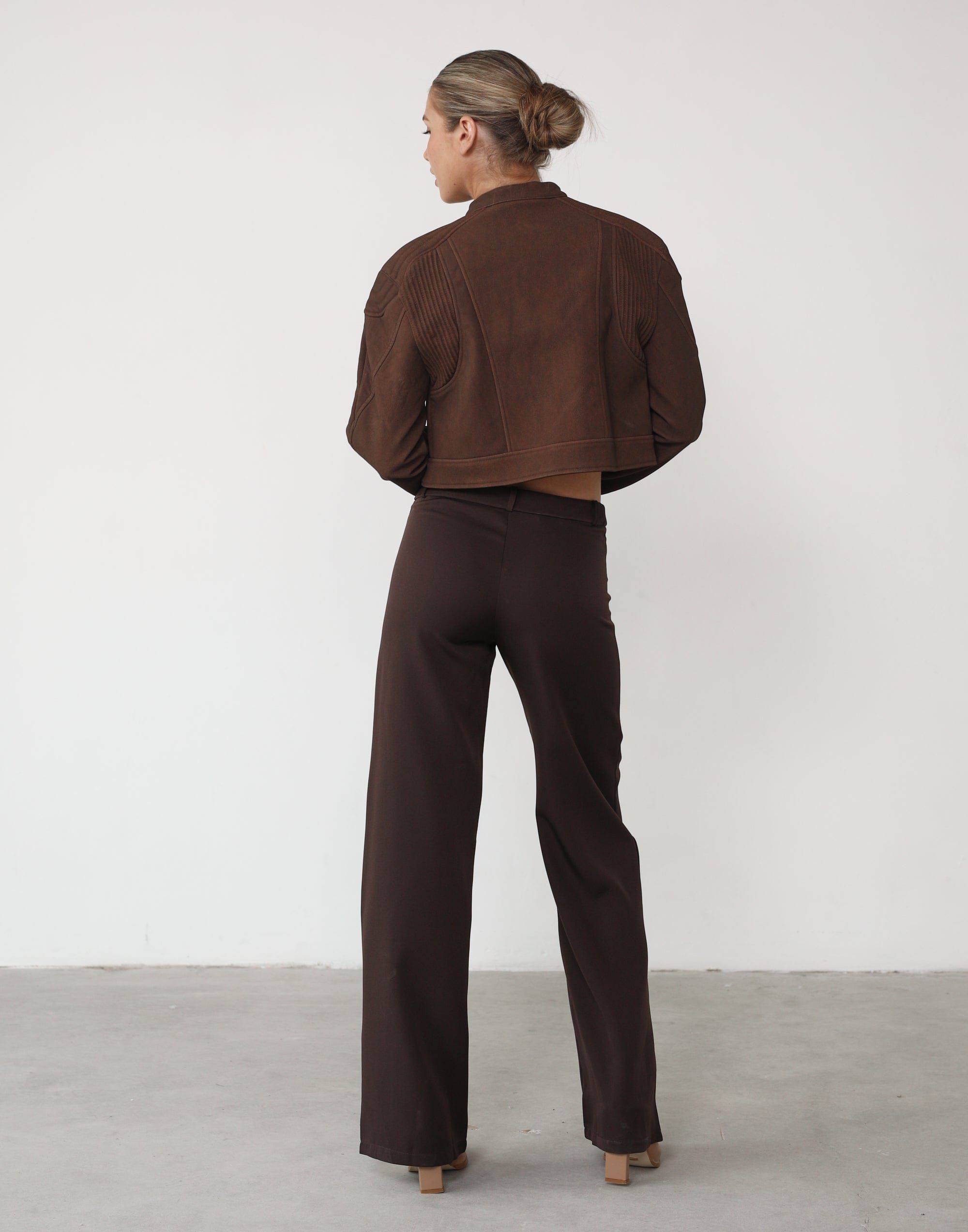 Nueve Biker Jacket (Chocolate) - By Lioness sold by Charcoal Clothing product image thumbnail 3