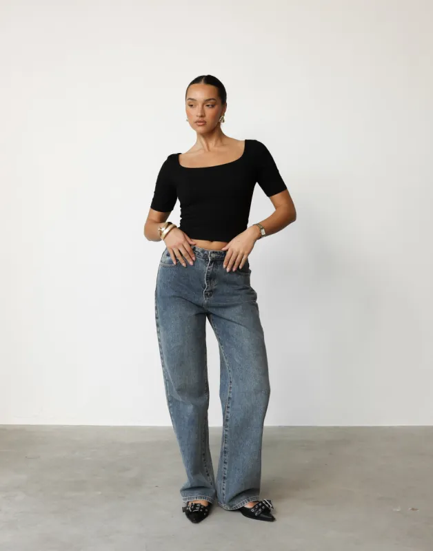 Margaux Top (Black) sold by Charcoal Clothing