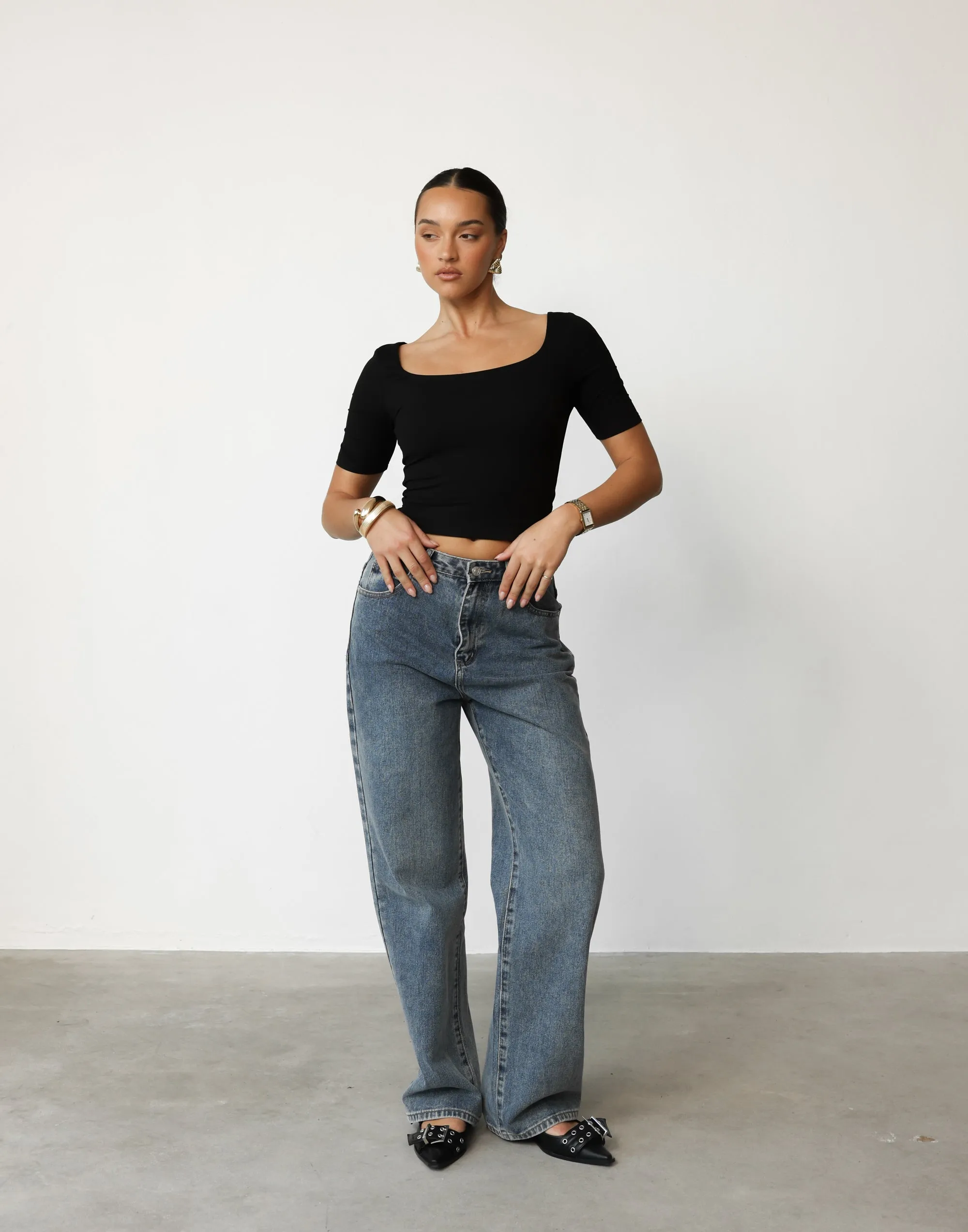 Margaux Top (Black) sold by Charcoal Clothing