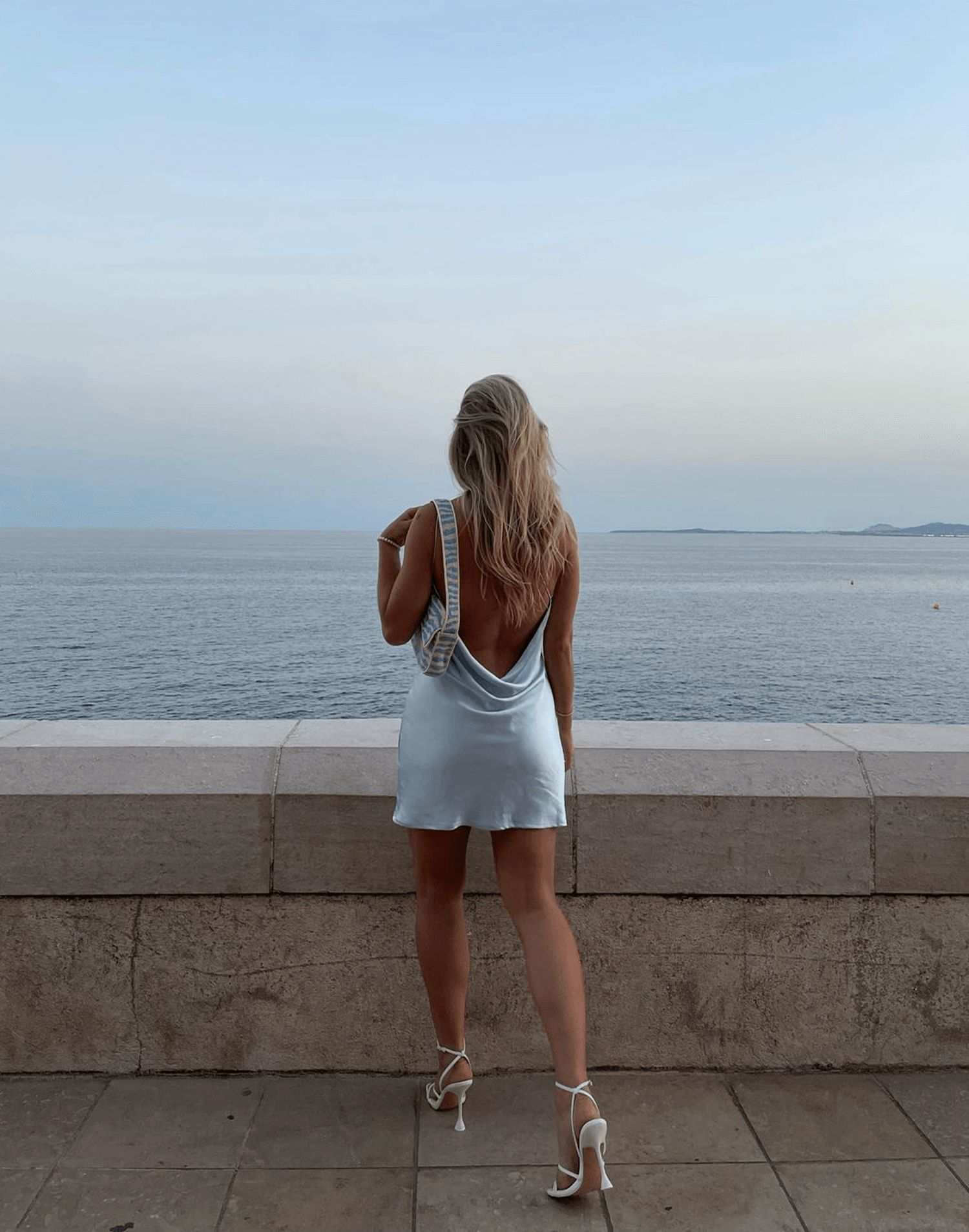 Gemini Mini Dress (Blue) sold by Charcoal Clothing