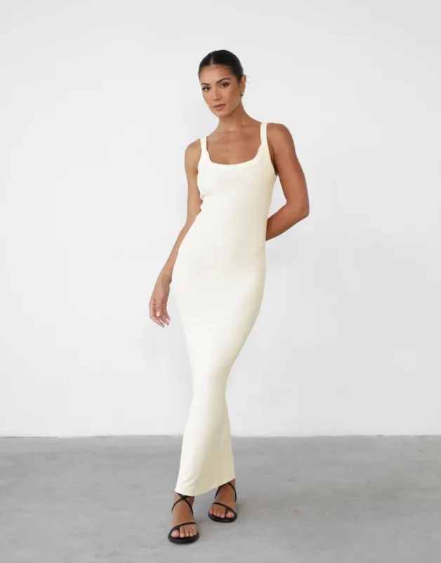 Skyler Maxi Dress (Off White) sold by Charcoal Clothing