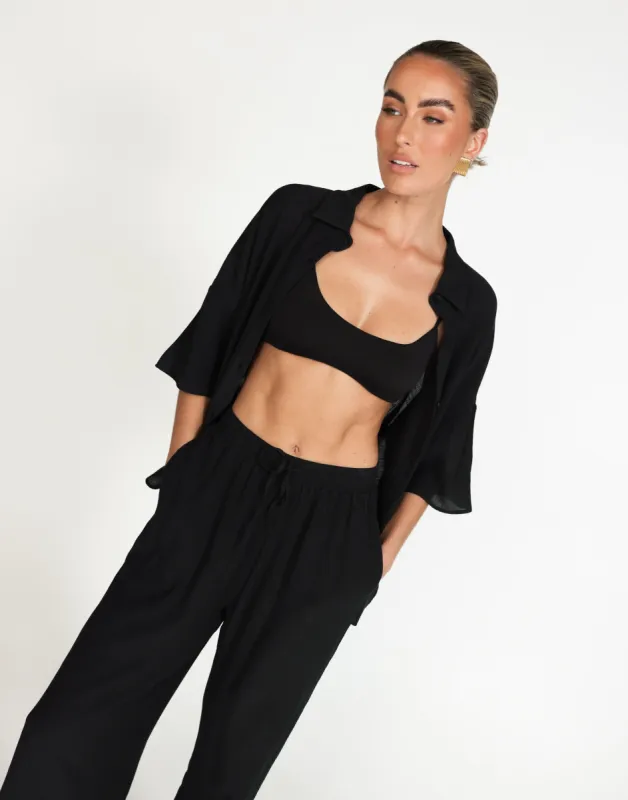 Niesha Shirt (Black) sold by Charcoal Clothing