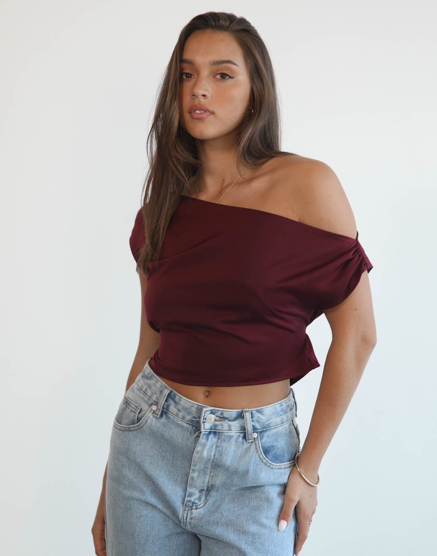 Viviana Top (Plum) sold by Charcoal Clothing product image thumbnail 4