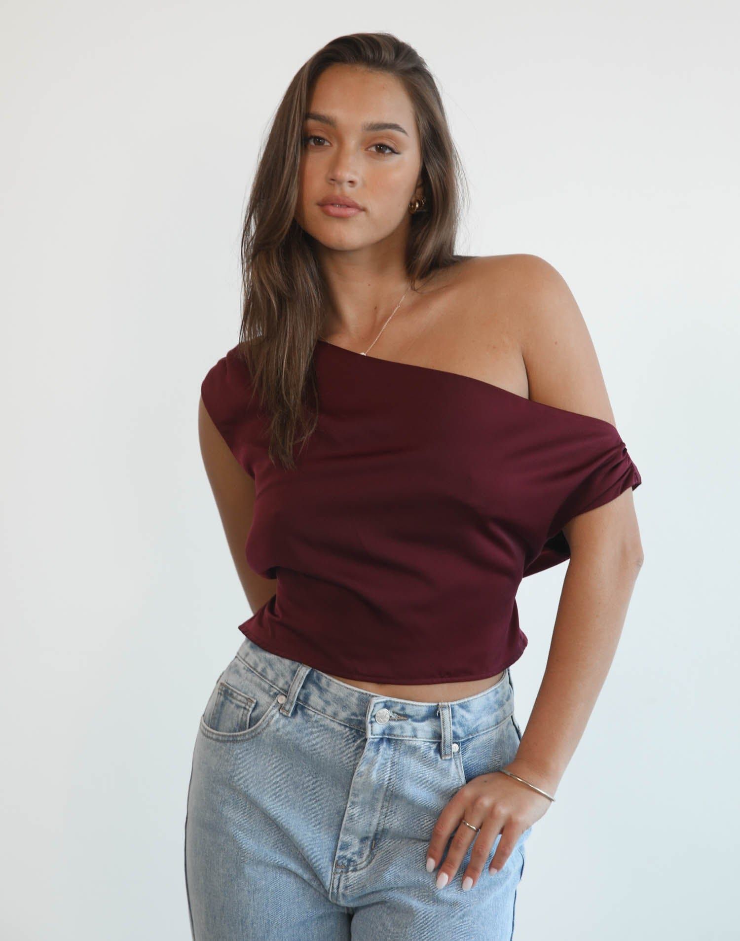 Viviana Top (Plum) sold by Charcoal Clothing