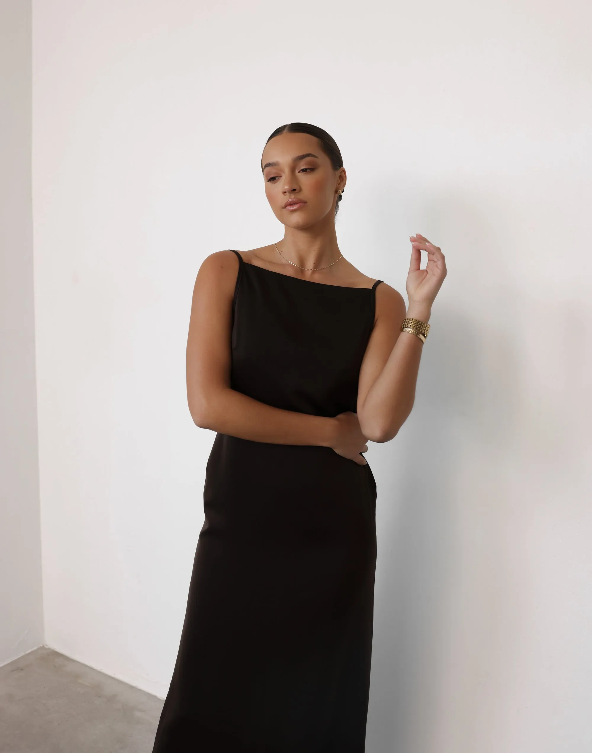 Ophelia Maxi Dress (Chocolate) sold by Charcoal Clothing product image thumbnail 2