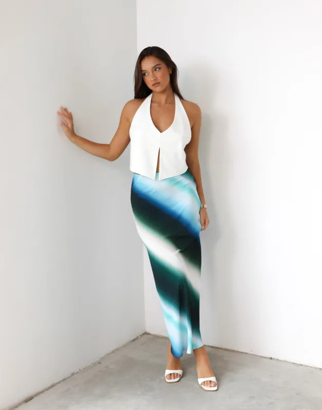 Effy Maxi Skirt (Ocean Ombré) sold by Charcoal Clothing