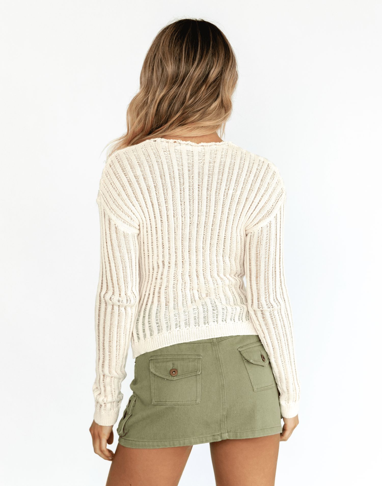 Ruby Long Sleeve Top (Cream) sold by Charcoal Clothing product image thumbnail 4