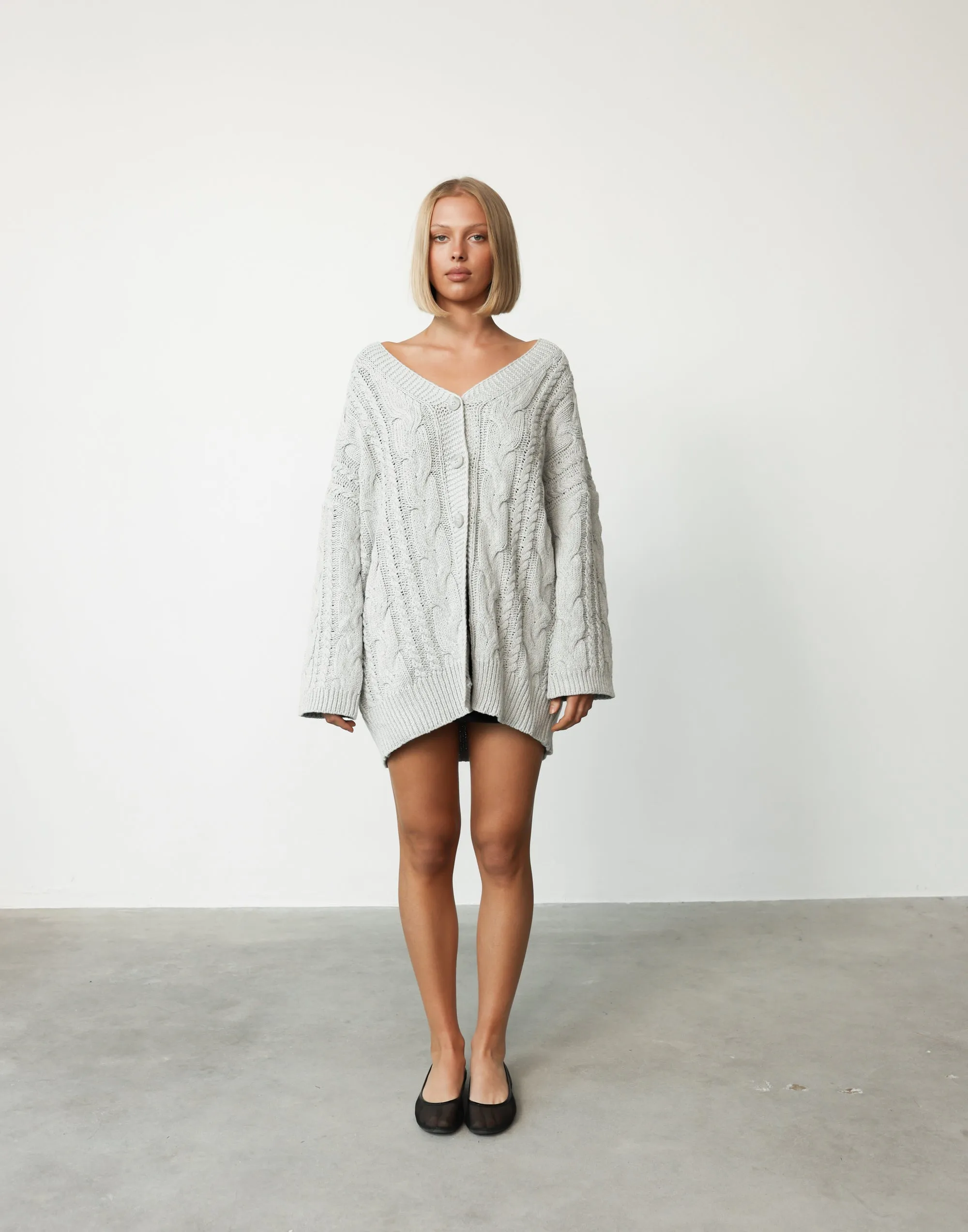 Ashleigh Cardigan (Grey) sold by Charcoal Clothing product image thumbnail 2