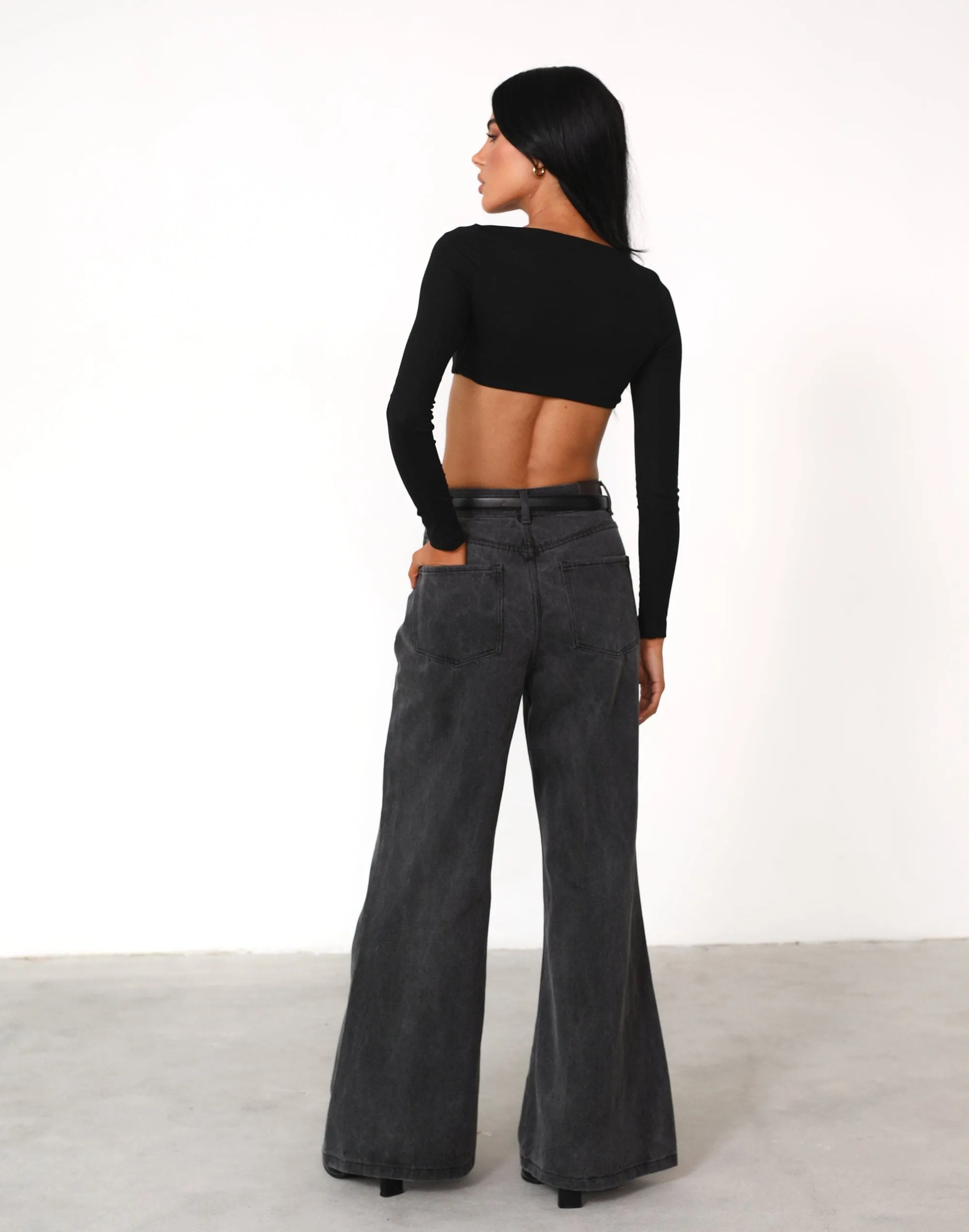 Broadway Crop Top (Black) sold by Charcoal Clothing product image thumbnail 3