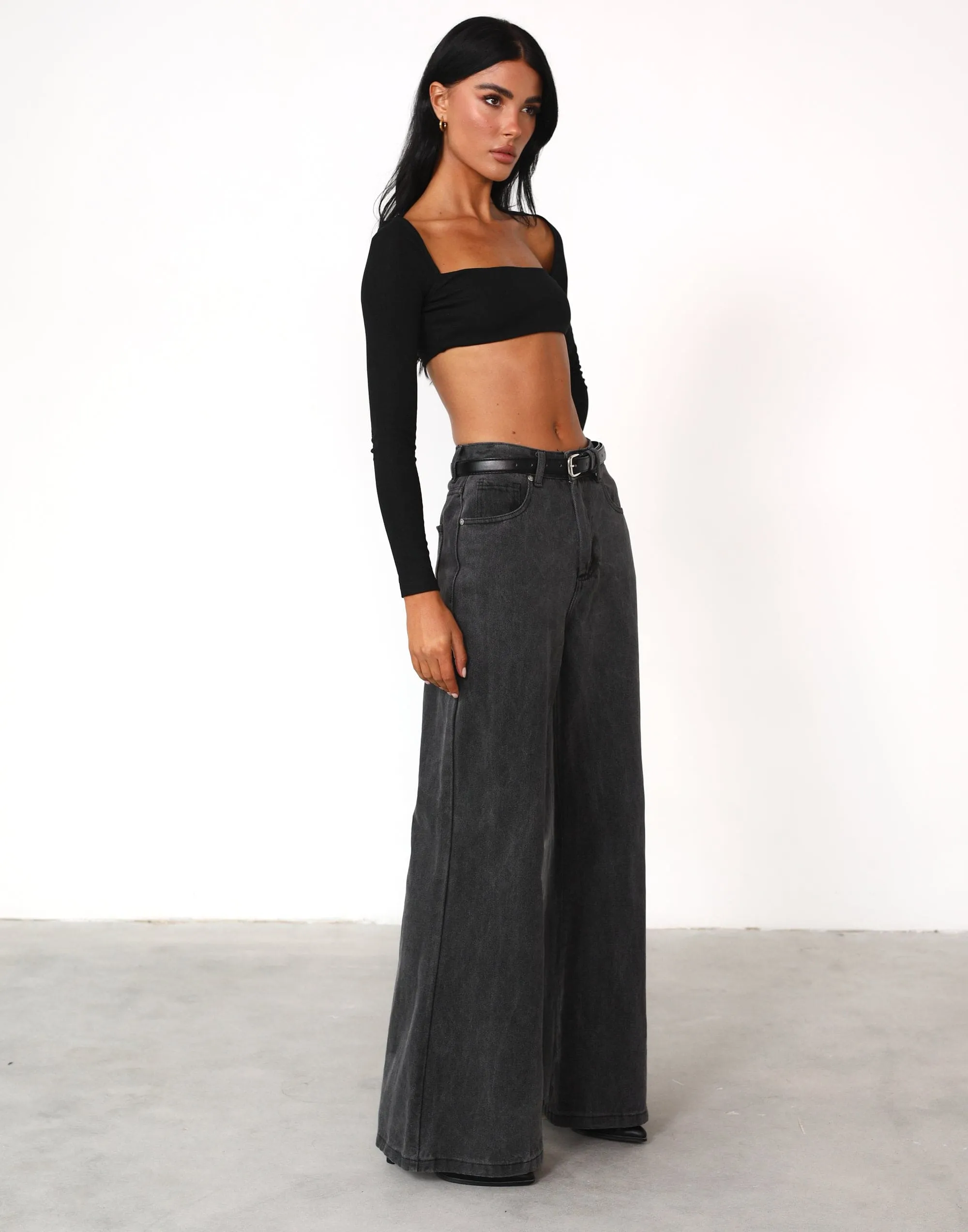 Broadway Crop Top (Black) sold by Charcoal Clothing product image thumbnail 4