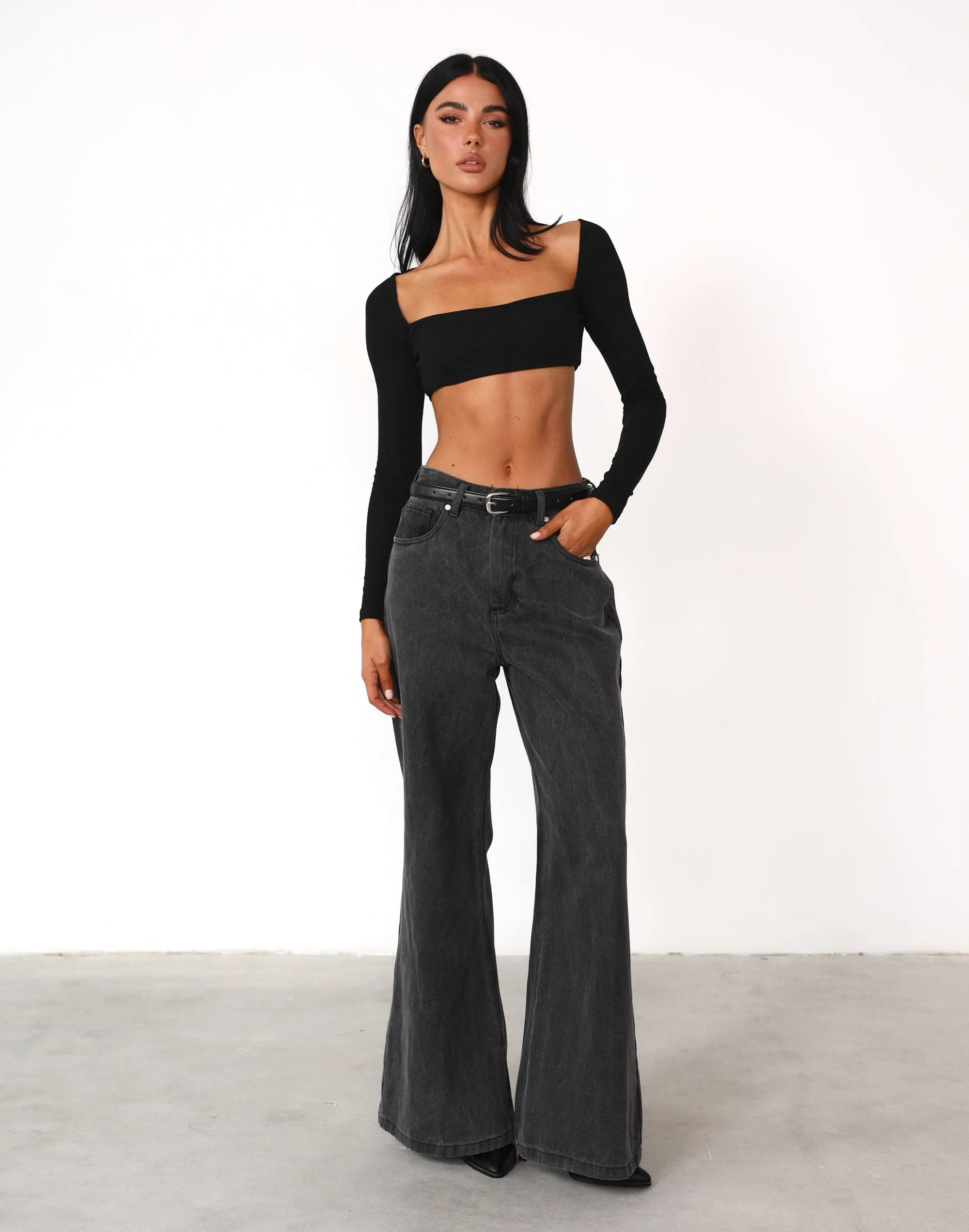 Broadway Crop Top (Black) sold by Charcoal Clothing product image thumbnail 2