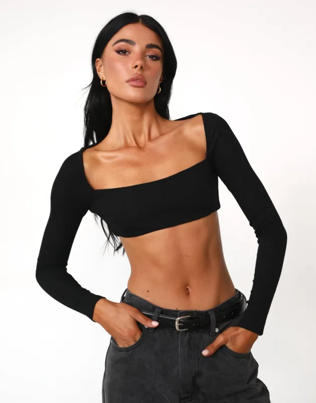 Broadway Crop Top (Black) sold by Charcoal Clothing