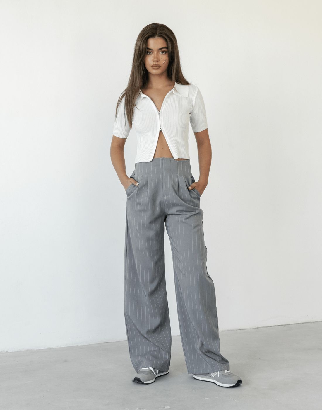 Monica Crop Top (White) sold by Charcoal Clothing product image thumbnail 2