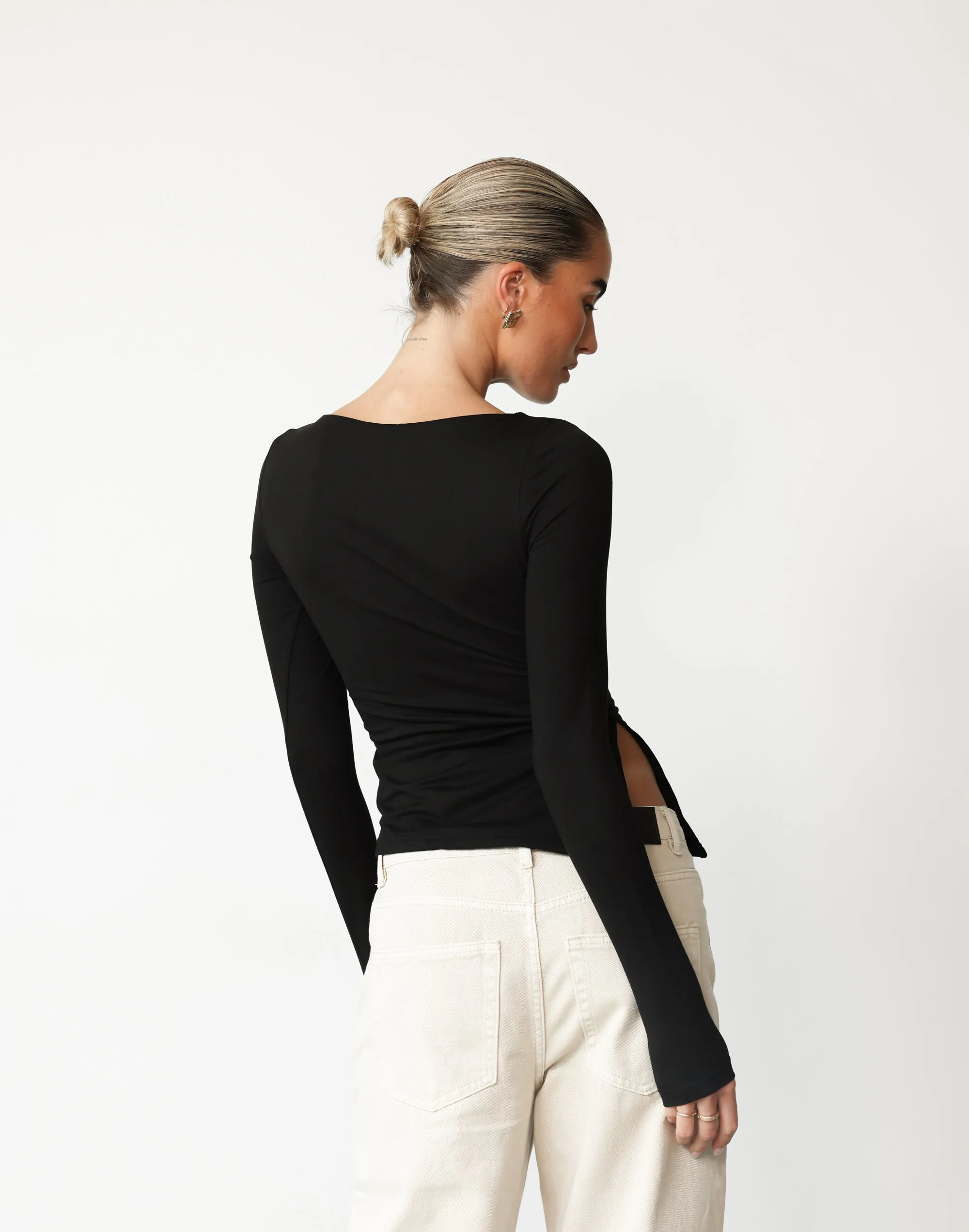 Amanda Long Sleeve Top (Black) sold by Charcoal Clothing product image thumbnail 5