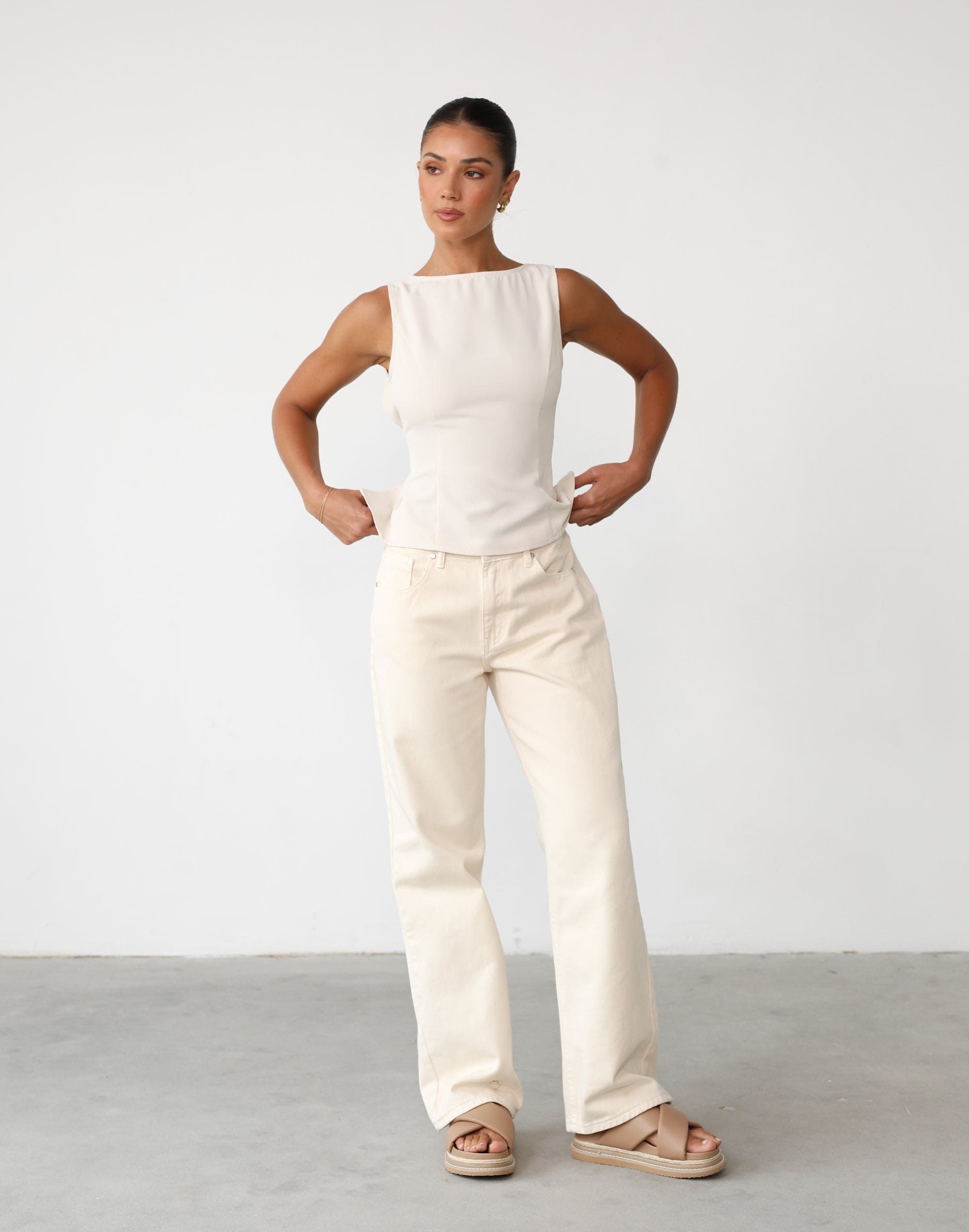 Adrianna Top (Oat) sold by Charcoal Clothing product image thumbnail 5