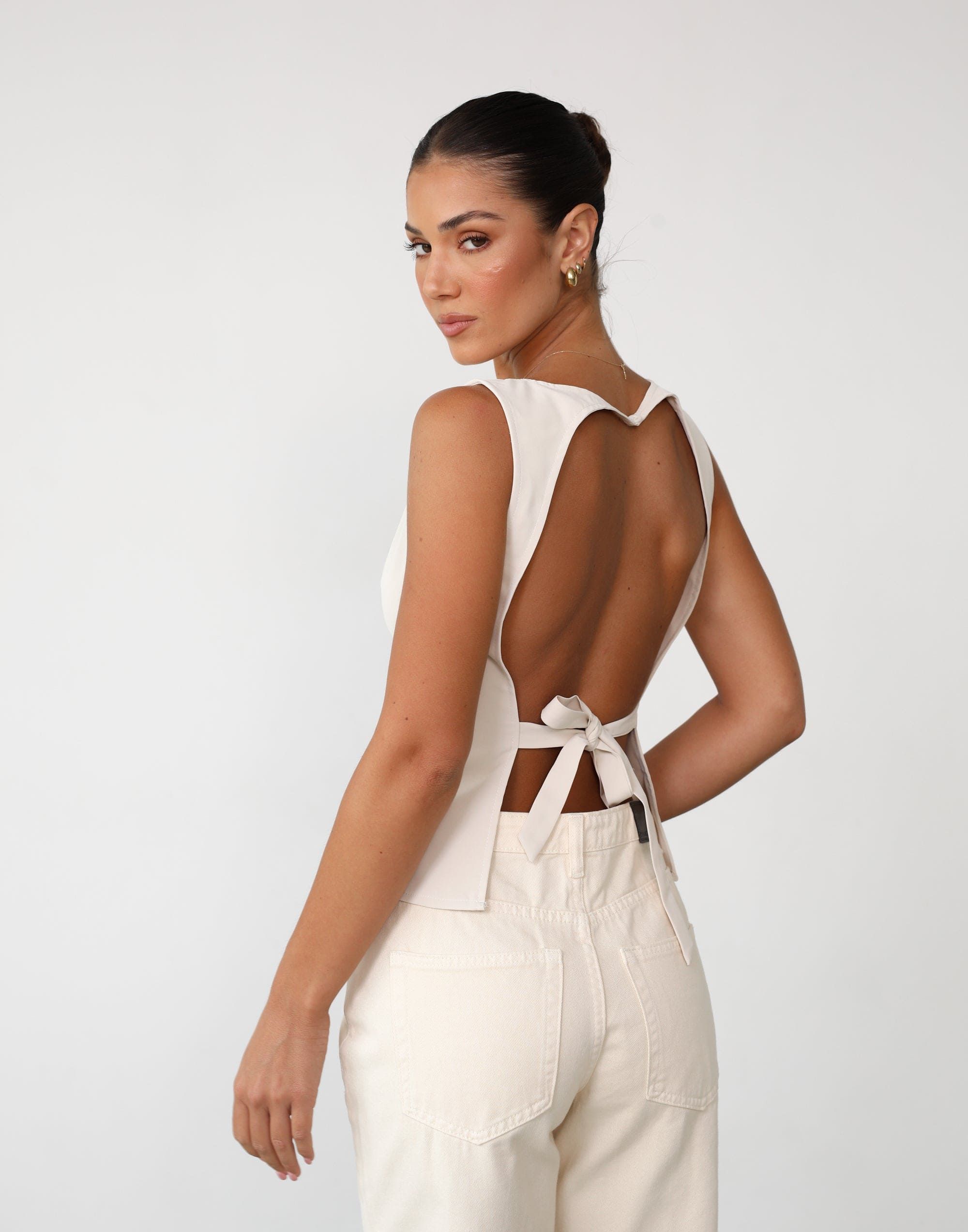 Adrianna Top (Oat) sold by Charcoal Clothing