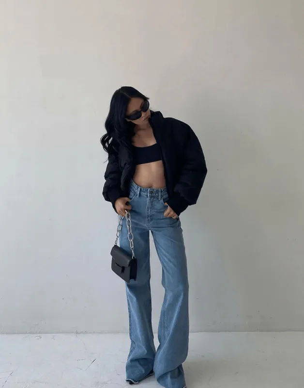 Louisiana Puffer Jacket (Black) sold by Charcoal Clothing