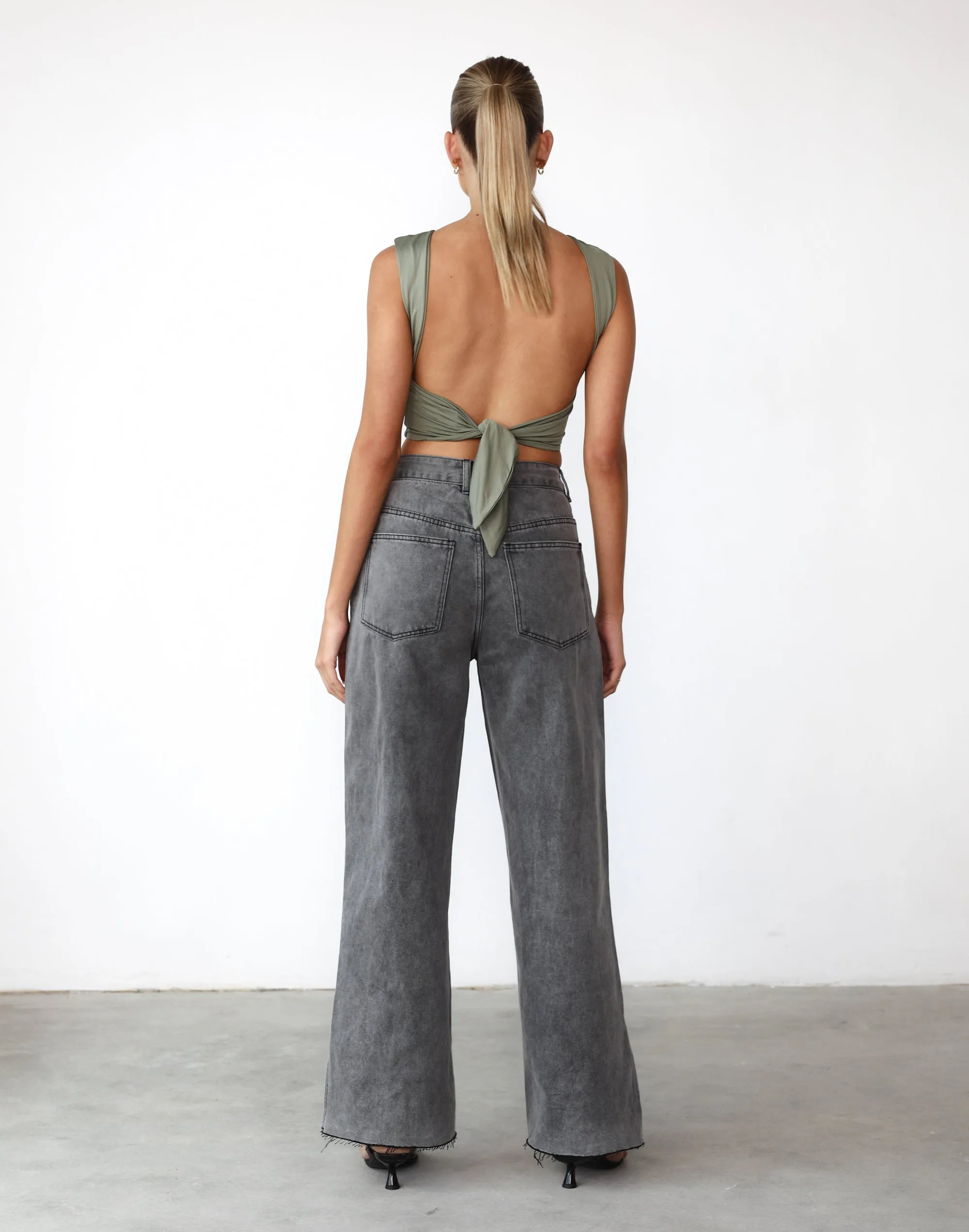 Kayce Crop Top (Pistachio) sold by Charcoal Clothing product image thumbnail 5