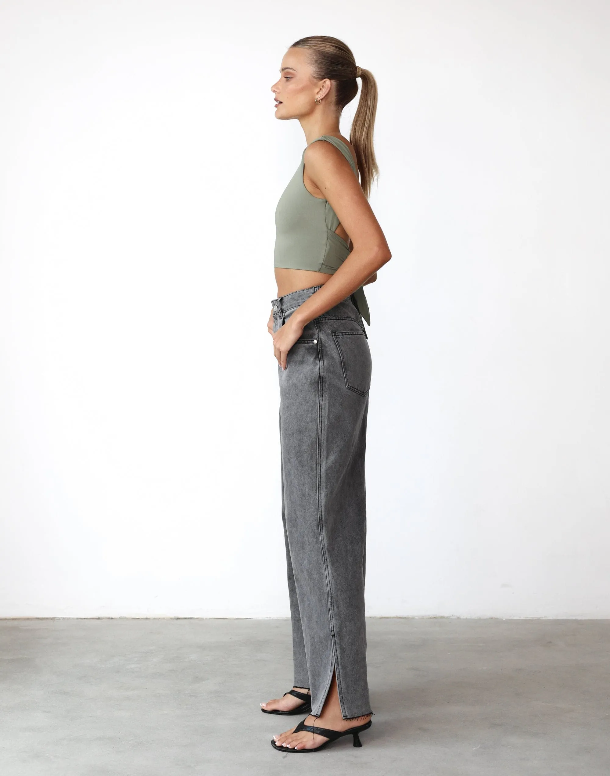 Kayce Crop Top (Pistachio) sold by Charcoal Clothing product image thumbnail 4