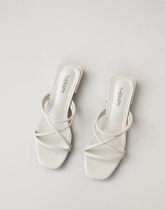 Enza Heels (Bone) - By Therapy sold by Charcoal Clothing