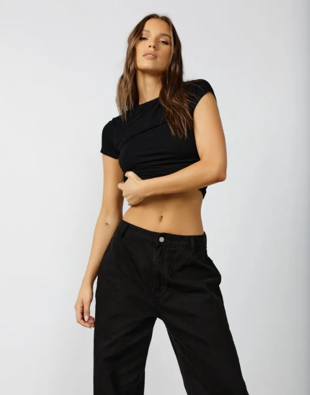 Complicated Top (Black) sold by Charcoal Clothing