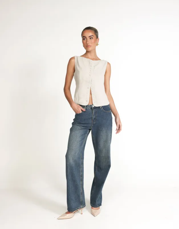 Asta Top (Latte) sold by Charcoal Clothing