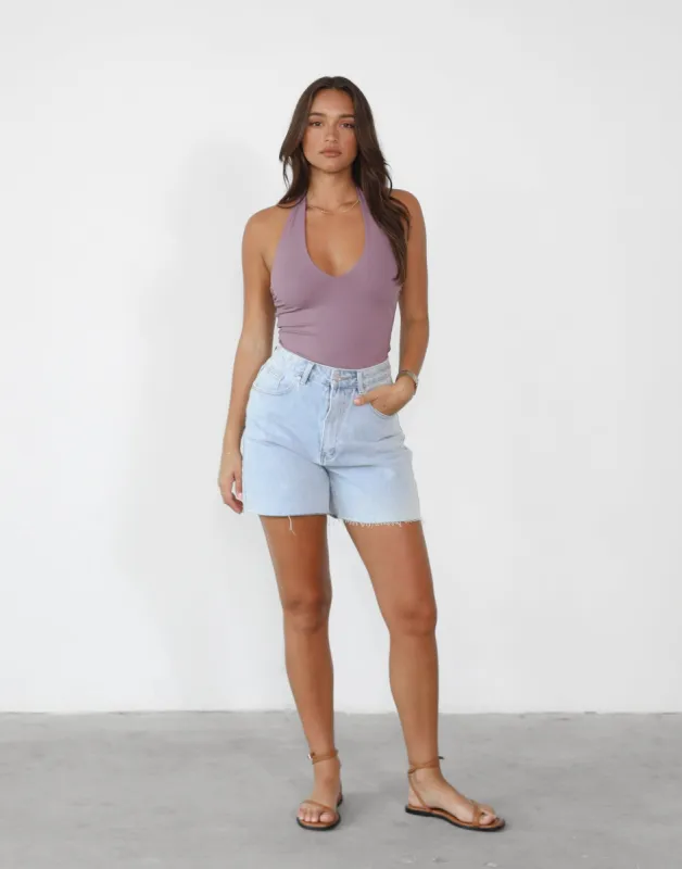 Amira Bodysuit (Dark Mauve) sold by Charcoal Clothing